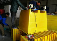 Χειρισμός των ανθεκτικών προϊόντων LLDPE Rotomolding με το γαλβανισμένο εμπορευματοκιβώτιο δοχείων υλικού χειρισμού βάσεων βιομηχανικό