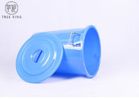 100Liter μικρό πλαστικό σκουπιδοτενεκές με το κλουβί και τις ρόδες πλαισίων καπακιών/χάλυβα κόκκινα ή μπλε
