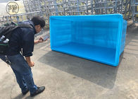 Βιομηχανικό πλαστικό καλάθι καροτσακιών πλυντηρίων λινού πολυαιθυλενίου στις ρόδες 2100 * 1080 * H880 χιλ. K1300L