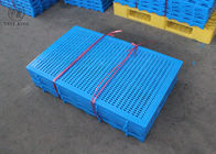 Μίνι ζαρωμένες HDPE καγκέλων πατωμάτων πλαστικές παλέτες για την αποθήκη εμπορευμάτων 1000 * 600 * 50 χιλ.