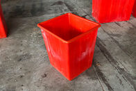 Στερεό ανθεκτικό δοχείο ανακύκλωσης εγγράφου, πλαστικά δοχεία αποβλήτων κουζινών στο κόκκινο χρώμα
