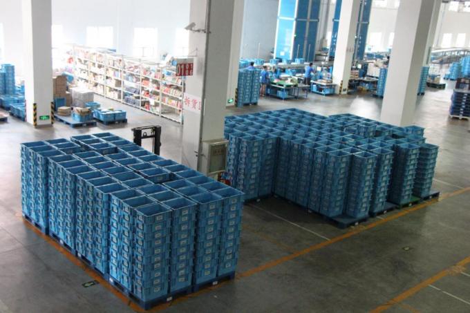 Βαρέων καθηκόντων πλαστικά κινούμενα εμπορευματοκιβώτια της ΕΕ κιβωτίων 600*400*148mm PK-46148